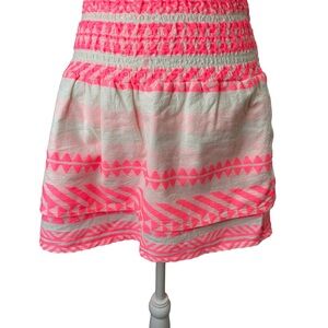 Mi Ami hot Pink and White Patterned Women's Skirt size m